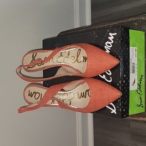 SAM EDELMAN Hastings in Linen Orang 8.5